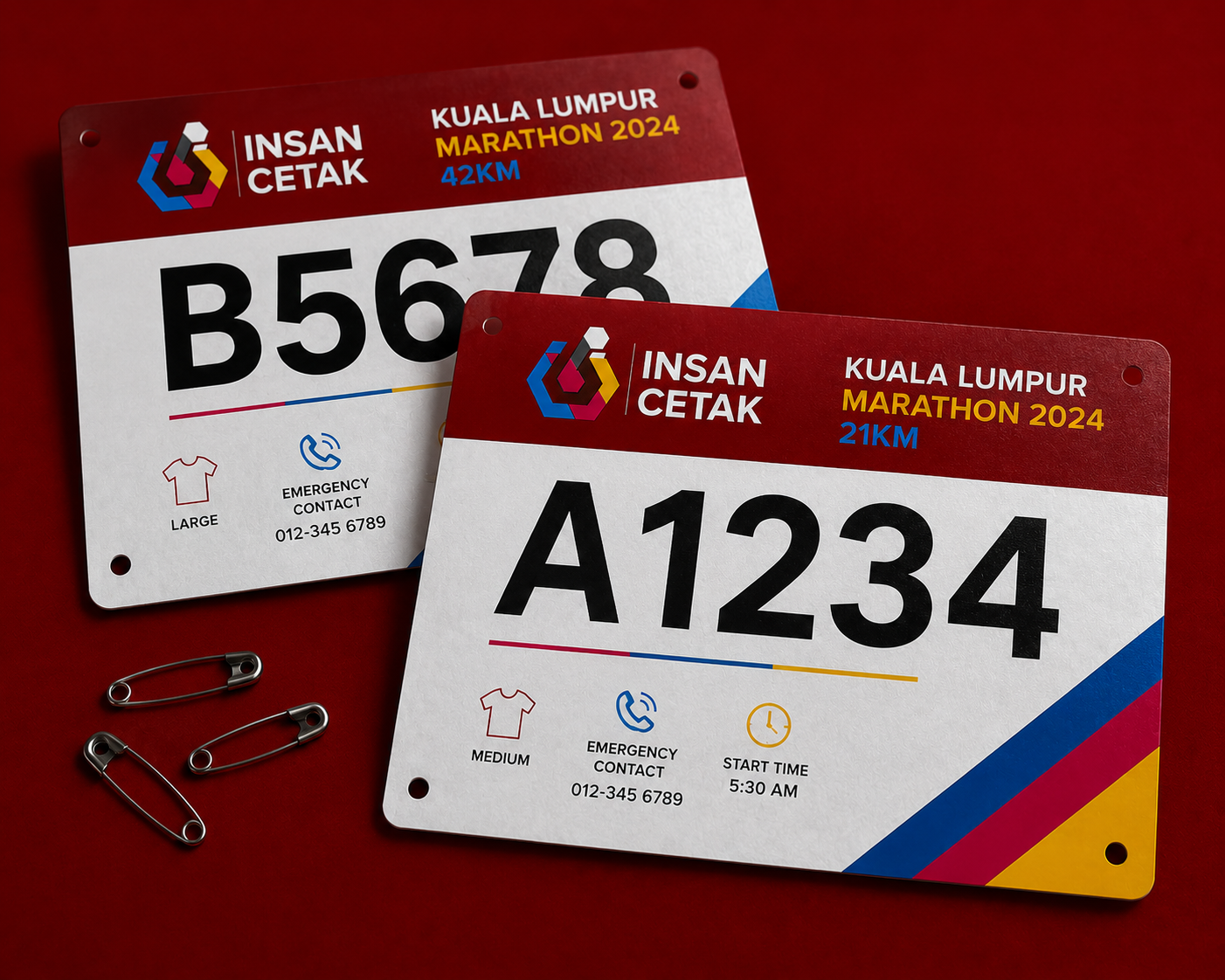 Marathon Running Bibs